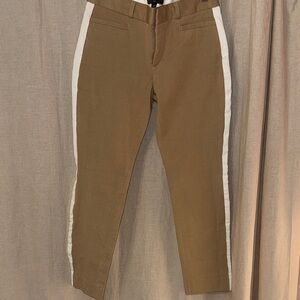 Sloan 4P Tan Side-Stripe Pants - banana republic